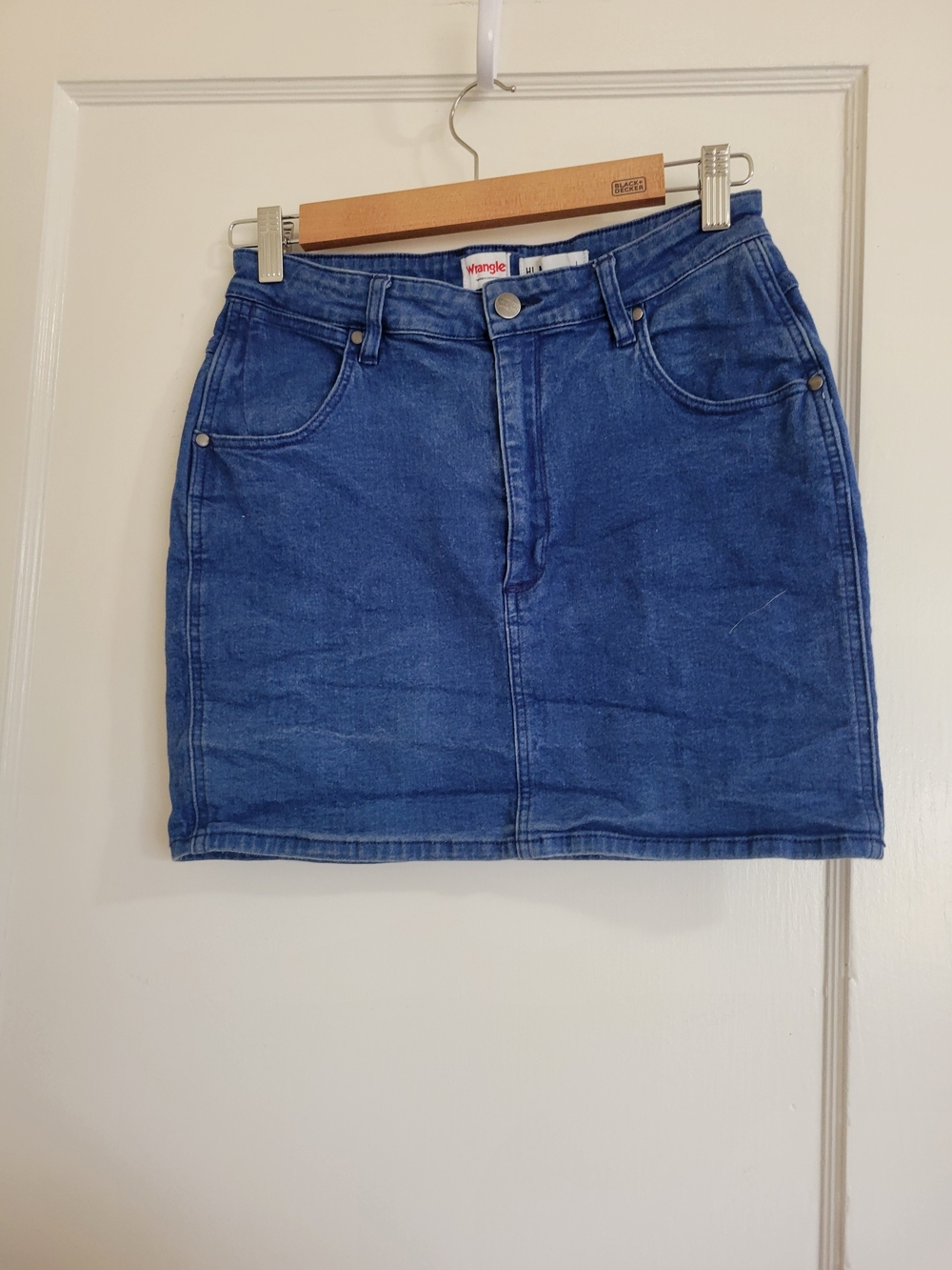 Wrangler Blue Denim Hi Mini Skirt